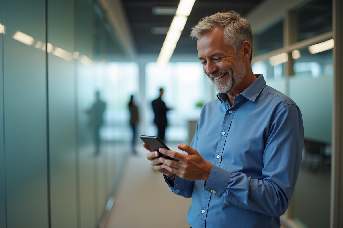 Homme souriant confirmant la désactivation de la deuxfacteurs