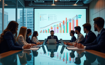 Comment mesurer la maturité des processus : méthode efficace et outils adaptés Réunion dans un bureau moderne avec des professionnels analysant des graphiques